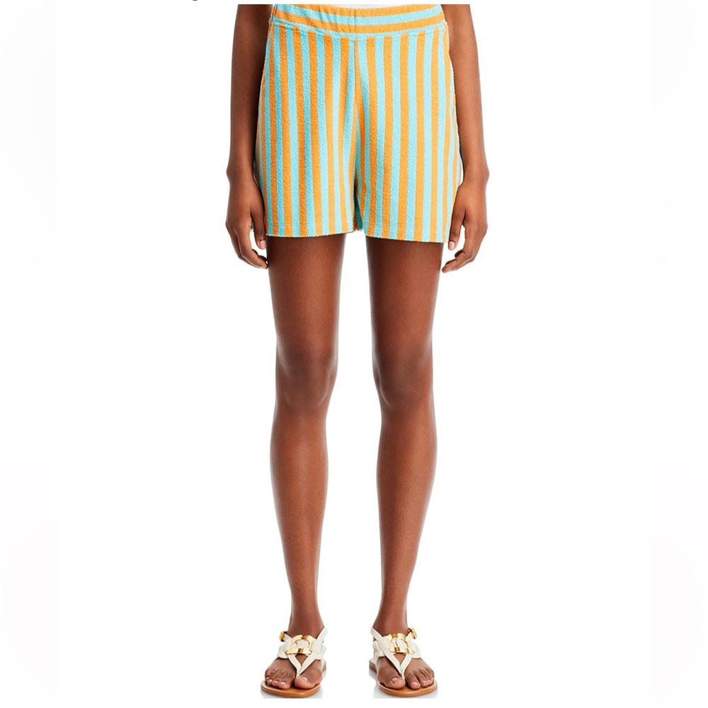 KULE The Terry Venus Shorts striped Size Medium NEW